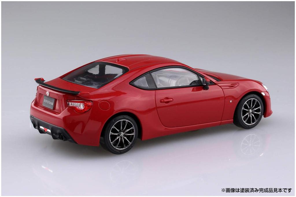 Aoshima Bunka Kyozai Scale The Snap Kit Series Toyota 86 Pure Red Plastic Model Kit 1/32 Pre-Colored 03-F