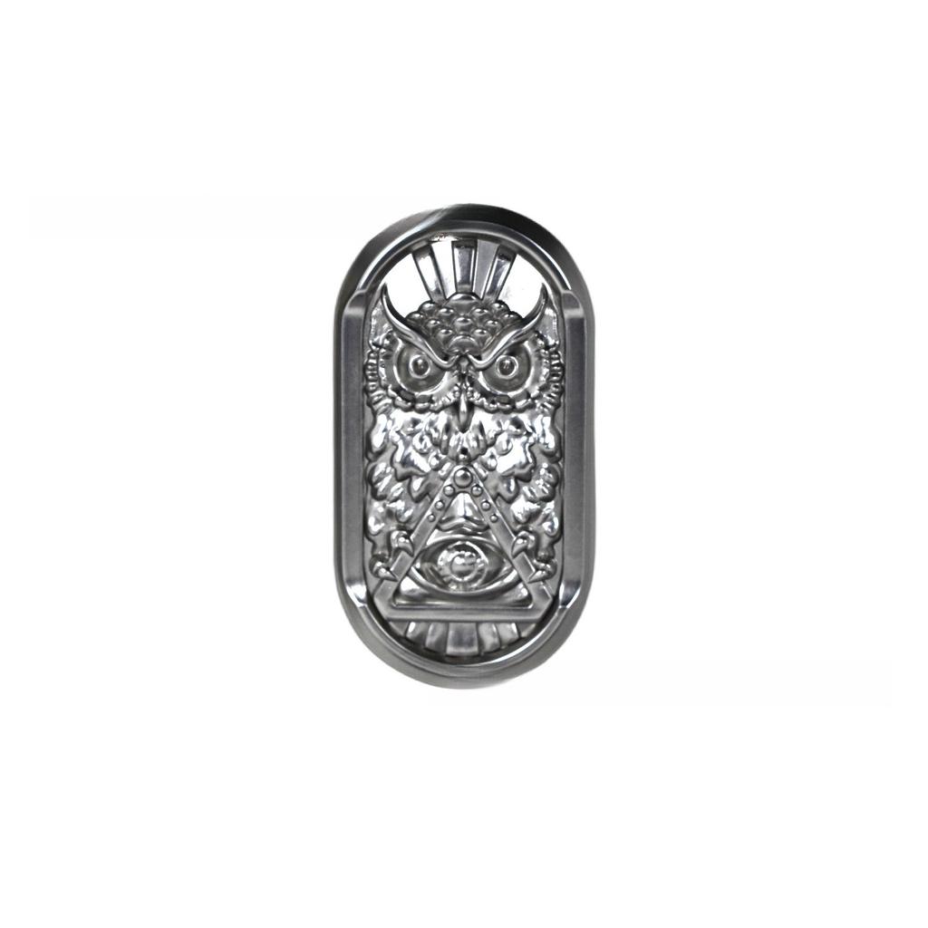 Owl Edc Mechanical Slider Fidget Magnetic Push Card Metal Pushing Plate Haptic Coin Sensory Stress Reducing Toys Anti Anxiety