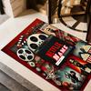 Netflix Movie Night Customize Your Name Floor Rug Office Rug Suitable for Dormitory Living Rooms Balcony Playrooms Anti-slip Rug Decorate Offices