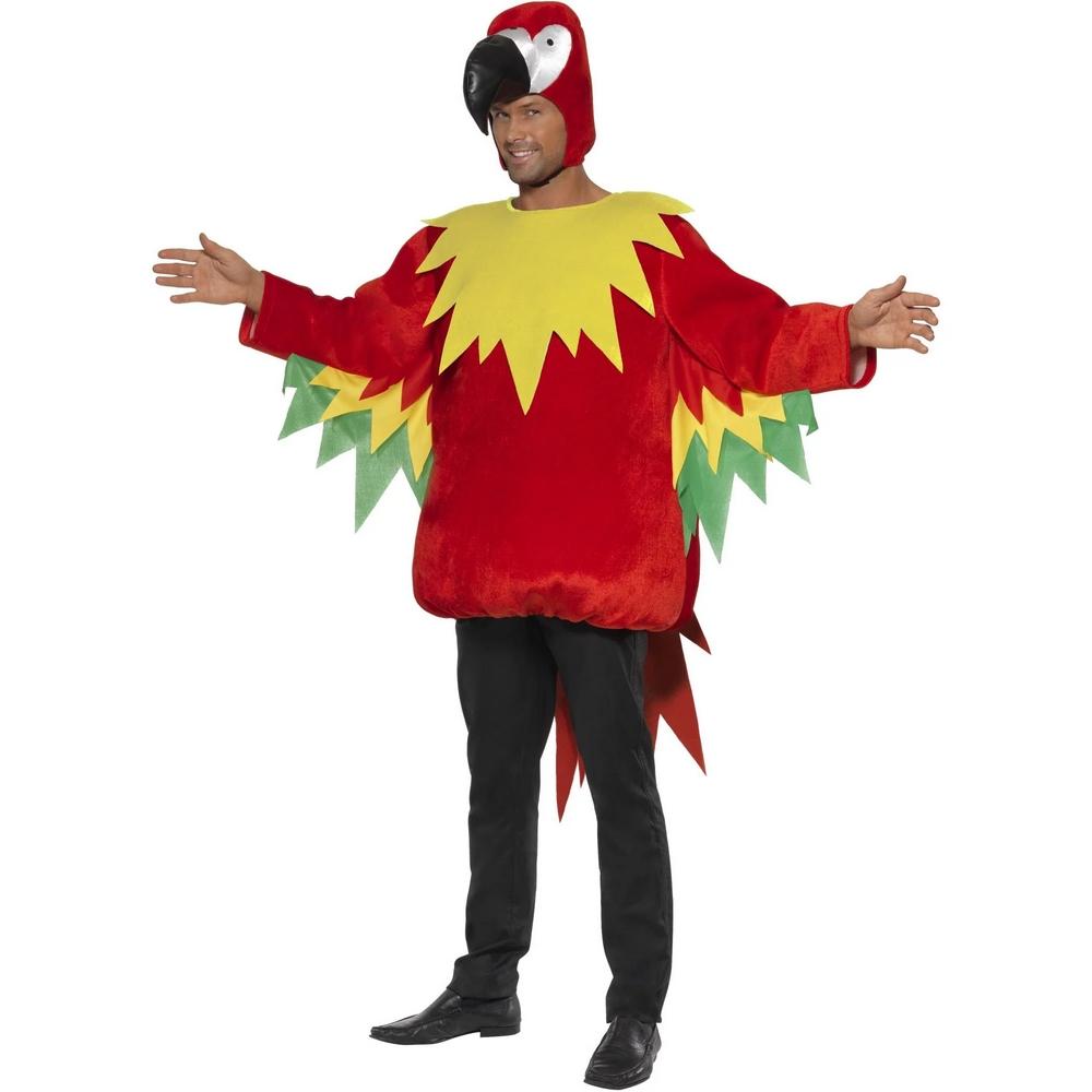 Smiffys Unisex Adult Parrot Costume Set