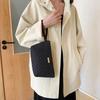 Fashion Handbag, Women's Solid Color Handbag, Simple and Versatile Style Makeup Bag