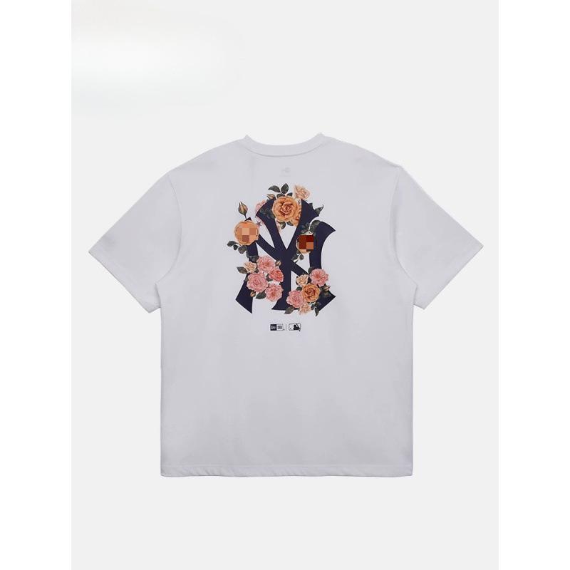 

Unisex Slimming Loose-Fit Short-Sleeve Graphic T-shirt - Spring/Summer 2025 4XL білий/квітковий