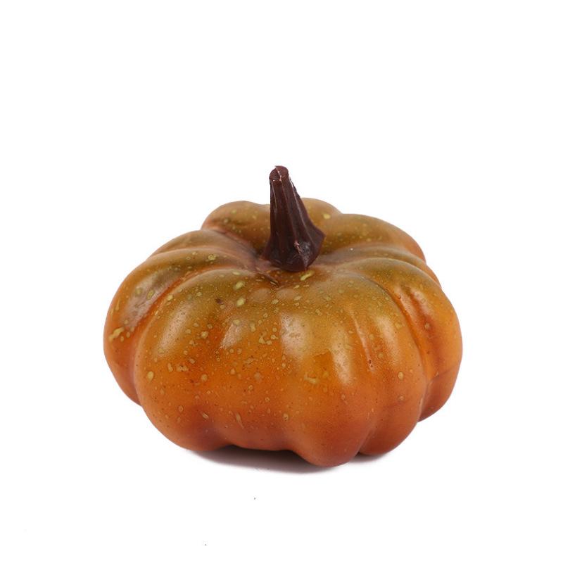 Colorful Crooked Orange Pumpkin Model for Autumn and Christmas Window Display