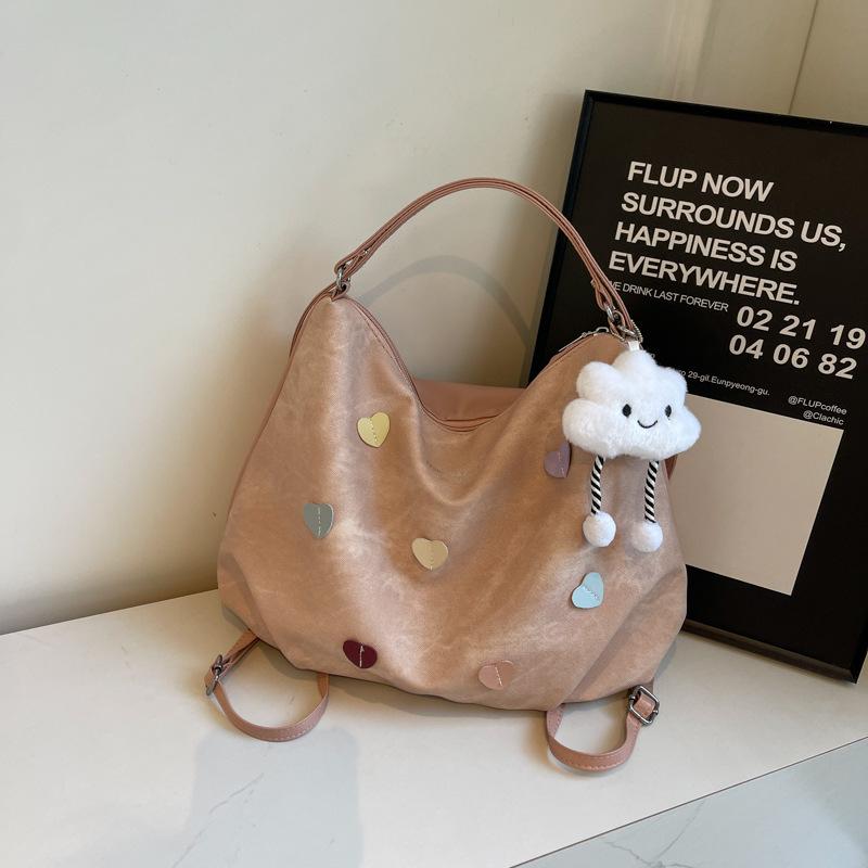 High value gentle fashion shoulder bag summer new women commuting out i love tote bag