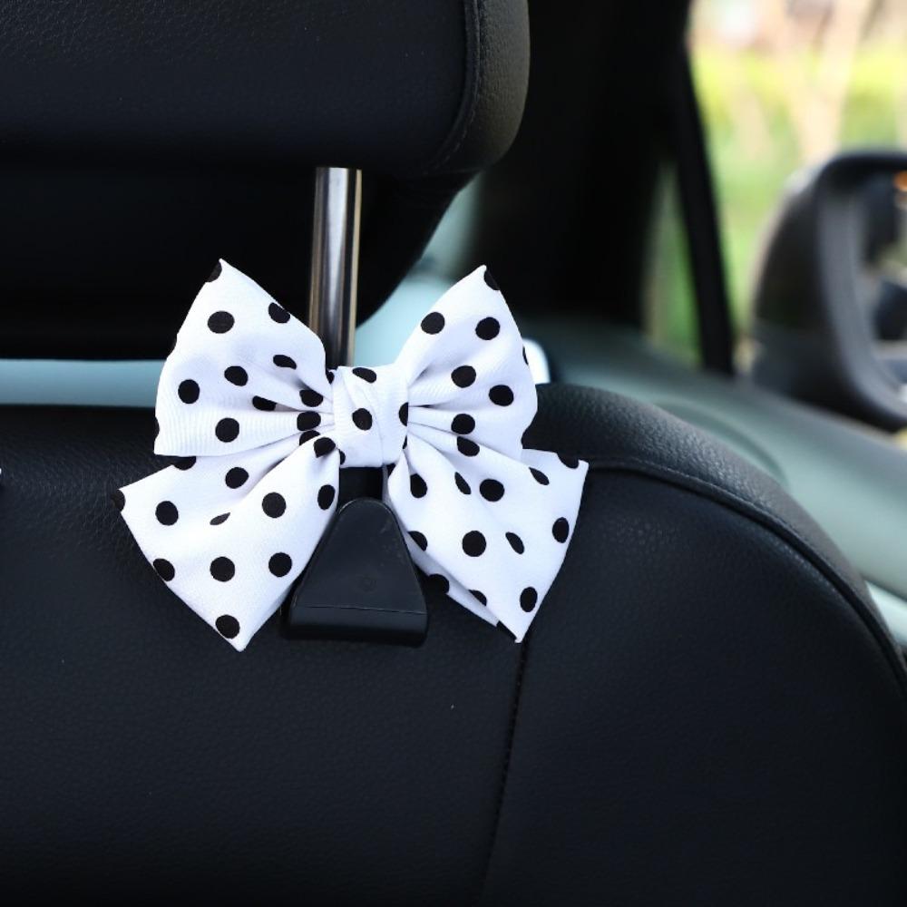 Creative Bow Shaped Car Seat Back Hook Practical Multifunctional Storage Auto Interior Accessories