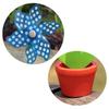 3Pcs Colorful Small Windmills with Flowerpots Ornament Desktops Decorations Cute Pinwheels Garden Lawn Kids Photo Props