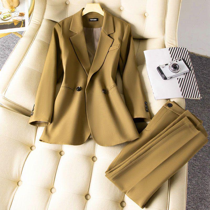 Women's 2025 Autumn Casual Blazer: Professional Spring/Autumn Fashion Design with Back Slit