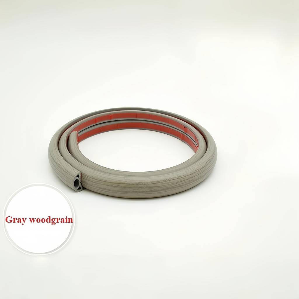 1PC 39.37/78.74in PVC flexible cable trough Self-adhesive flame retardant curved floor cable trough Installation