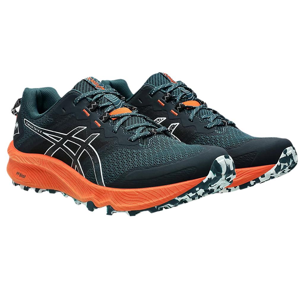 Neue Asics Gel Trabuco Terra 2 Gepolsterte Rutschfeste Atmungsaktive Low-Top Laufschuhe Herren Schwarz 1011B607-301