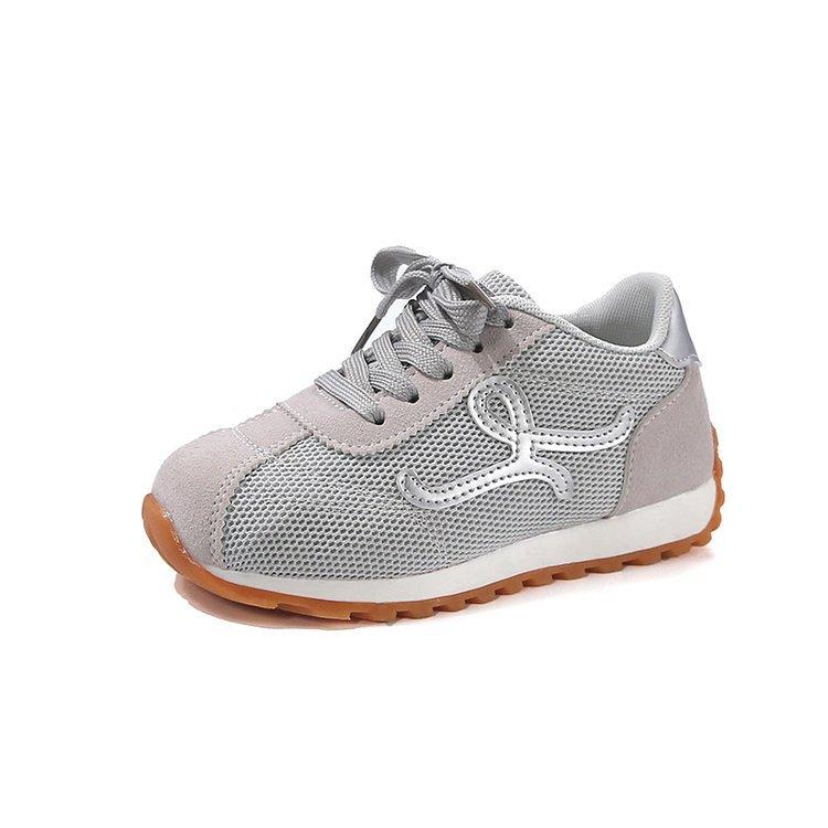 

Детские кроссовки Forrest Gump 2025 Весна Новая Корейская Версия Кроссовки для Мальчиков Модные Универсальные Сетчатые Повседневные Кроссовки для Девочек Тренд 36 серый