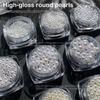 1 Scatola di Perle Stereoscopiche Mini Perle Rotonde Accessorio Decorativo per Pittura Unghie Patch Diamante per Unghie