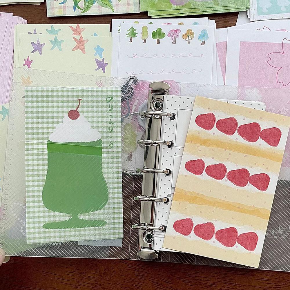 20 Sheets Cute and Colorful Notes, A7 Interior Pages Without Perforations, Student Handbook Decoration Notes, Memo Notebook