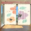 2D FLAT PRINTING 2pcs Curtains (Without Rod) Floral Spring Design (5) New Year Holiday Curtains with Digital Printing Machine