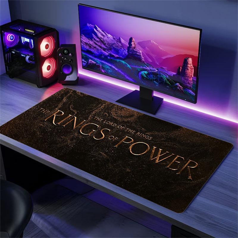 The Lord of the Rings Mouse Pad, Large Gaming Desk Mat, Non-slip XXL Mousepad for Laptop & Tablet, Mini PC Playmat with Stitched Edges