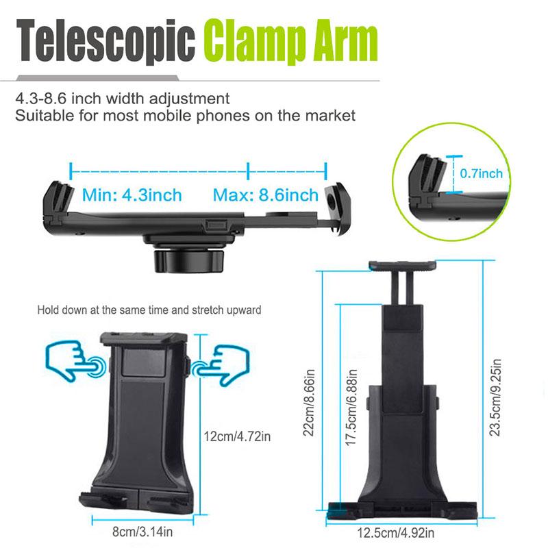 360 Degree Adjustable Tablet Cup Holder Mount Car Phone Tablet Holder Universal For Suvs Vehicle Interior Accessories