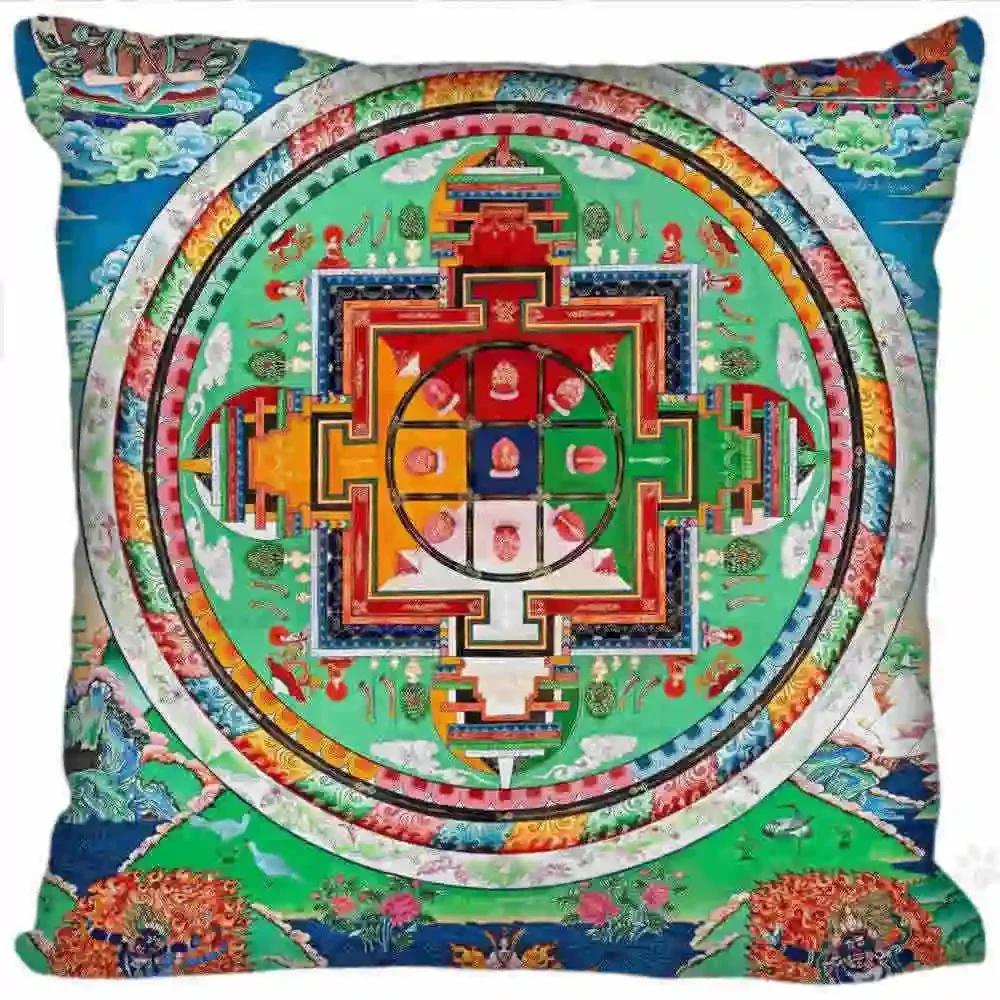 Высококачественная наволочка с полной мандалой Ваше изображение Молния,(1) 30x30cm