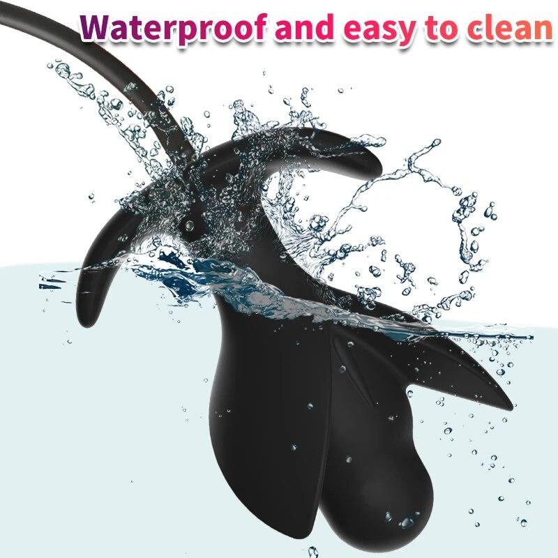 Silicone Inflatable Anal Plug Adult Sex Toy Masturbator Fisting Gay 18+