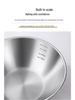 304 Stainless Steel Kitchen Basin: Wash Veggies, Knead Dough, Beat Eggs, or Mix Salads. Thick, Durable Design for Household Use.