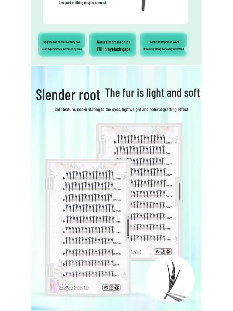 Upgrade Light Luxury Comic Wing Eyelashes - Pinnacle Eyelash Artist Craftsmanship.