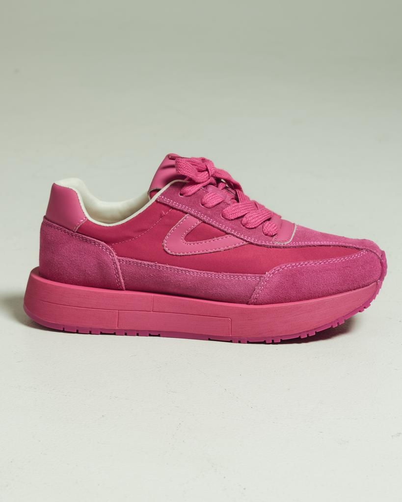 Кроссовки женские Lifexpert 95823 36 фуксия замша текстиль