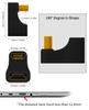 Poyiccot HDMI 8K HDMI Conversion Adapter 180 Degree Angle Change Male To Female Upward HDMI Extension Adapter TV Stick PC Compatible Gold Plated 1