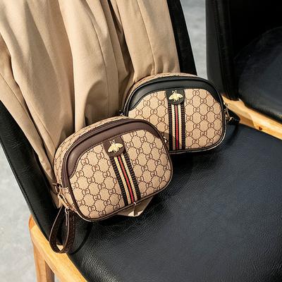 Geantă mică crossbody elegantă, cu imprimeu retro, pe un singur umăr, o geantă versatilă proaspătă și elegantă pentru femei