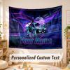 Custom Name Text Tapestry,Rocket League Boho Wall Hanging, Decorative Backdrop Tapestry For Room