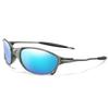 Small PC&Material Frame Eyewear UV400 Cycling Goggles for Outdoor Riding Running Driving Metal Templ Daily Wear Party Sunglasses