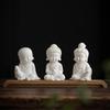 Zen Style Great Sun Tathagata Buddha Ornament Home Ceramic Buddha Statue Car Buddha Tea Pet Decoration Gift