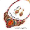 3Pcs/Set Braided Rope Indian Choker Ethnic Style Leisure Necklace Fashion Bohemian Necklace  Ladies