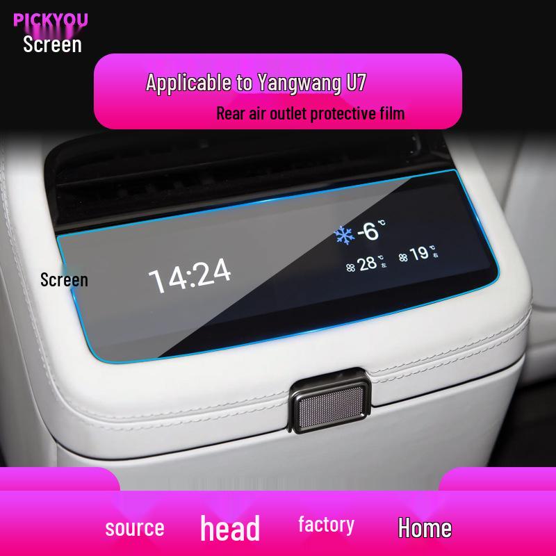 BYD Yangwang U8 Navigation & U7 Control Screen Protector for 25 Models - Tempered Film for Car Modification