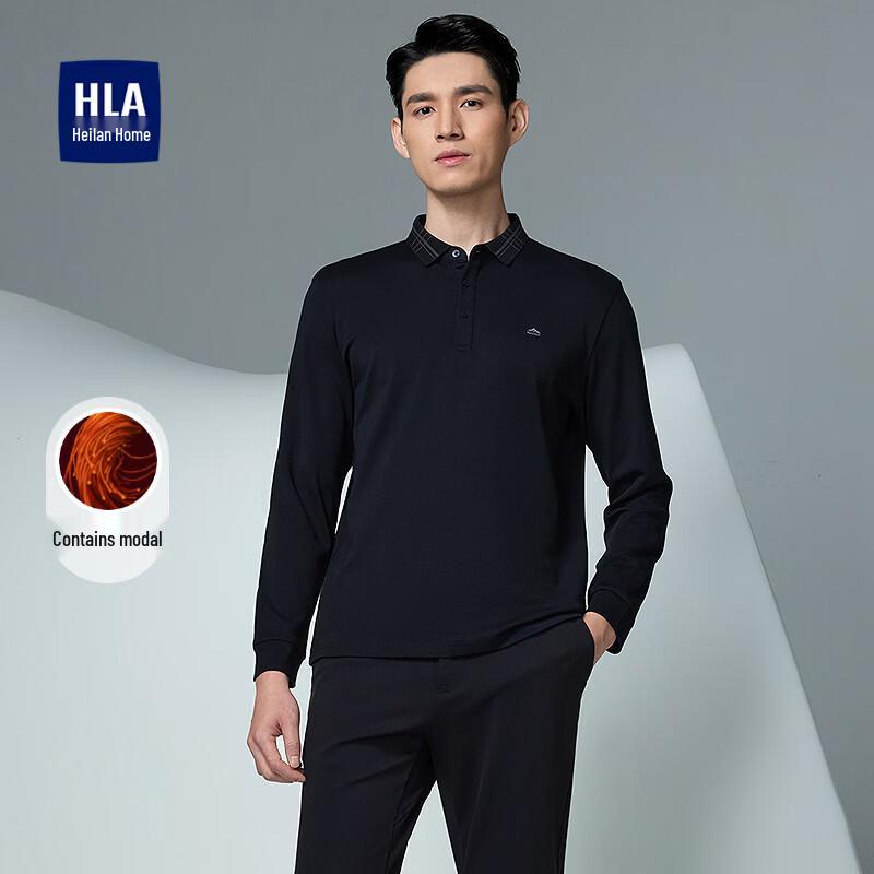 HLA Men s Long Sleeve Polo Shirt