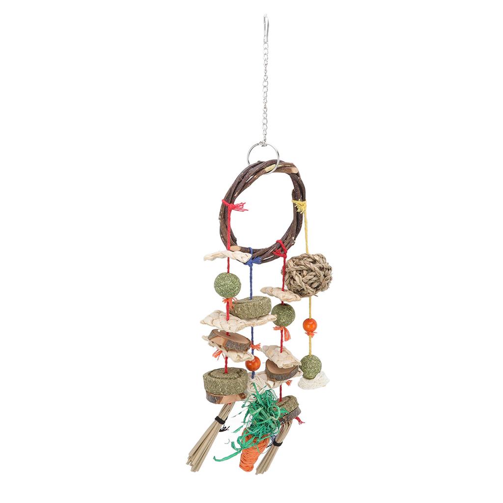 Rabbit Chew Toys Hand Made Multifunction Hamster Molar Toys for Rabbit Guinea Pig Chinchilla Hamster Squirrel Gerbils