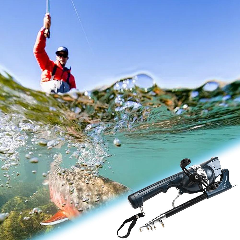 Portable Folding Fishing Pole Telescopic Spinning Rod with Reel Line Sea Pole Carbon Fiber for Outdoor Fishing Gifts for Men