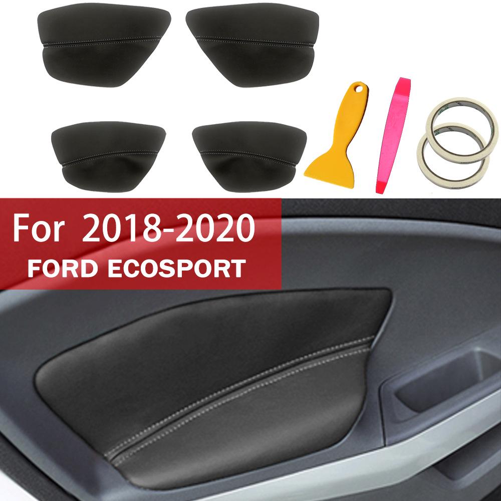 

Ecosport Обшивка двери и подлокотник - Кожаный чехол - Индивидуальная отделка салона Black Leather Black Stitch