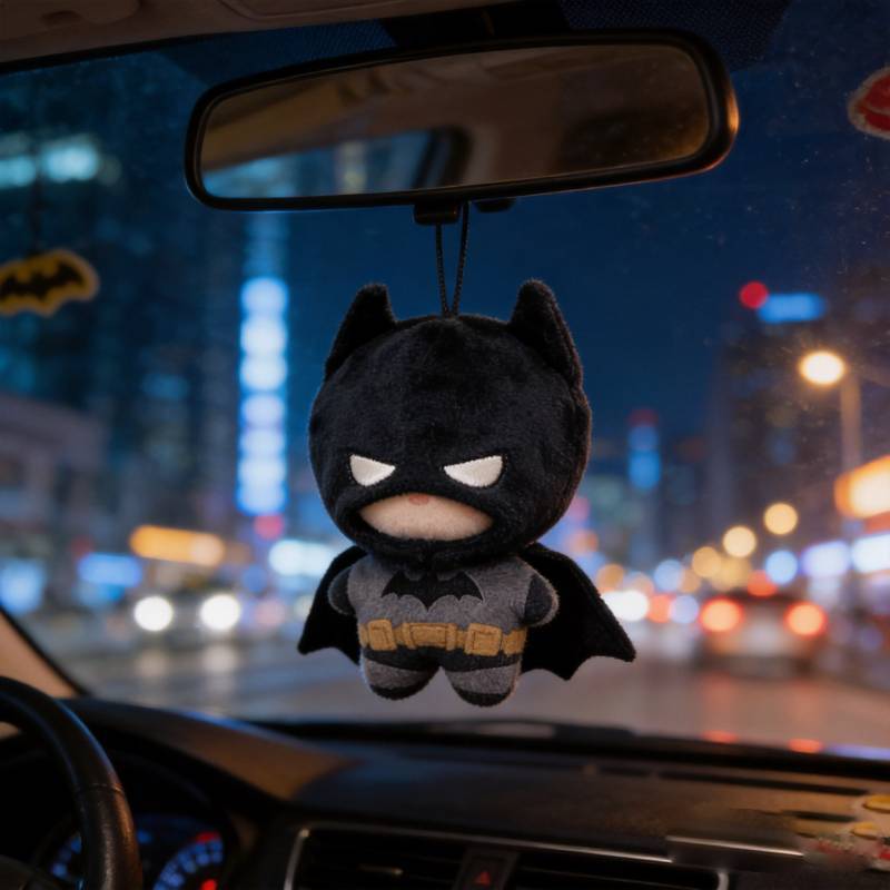 Batman Bruce Wayne Plush Toy With Batthemed Headgear For Teens And Collectors