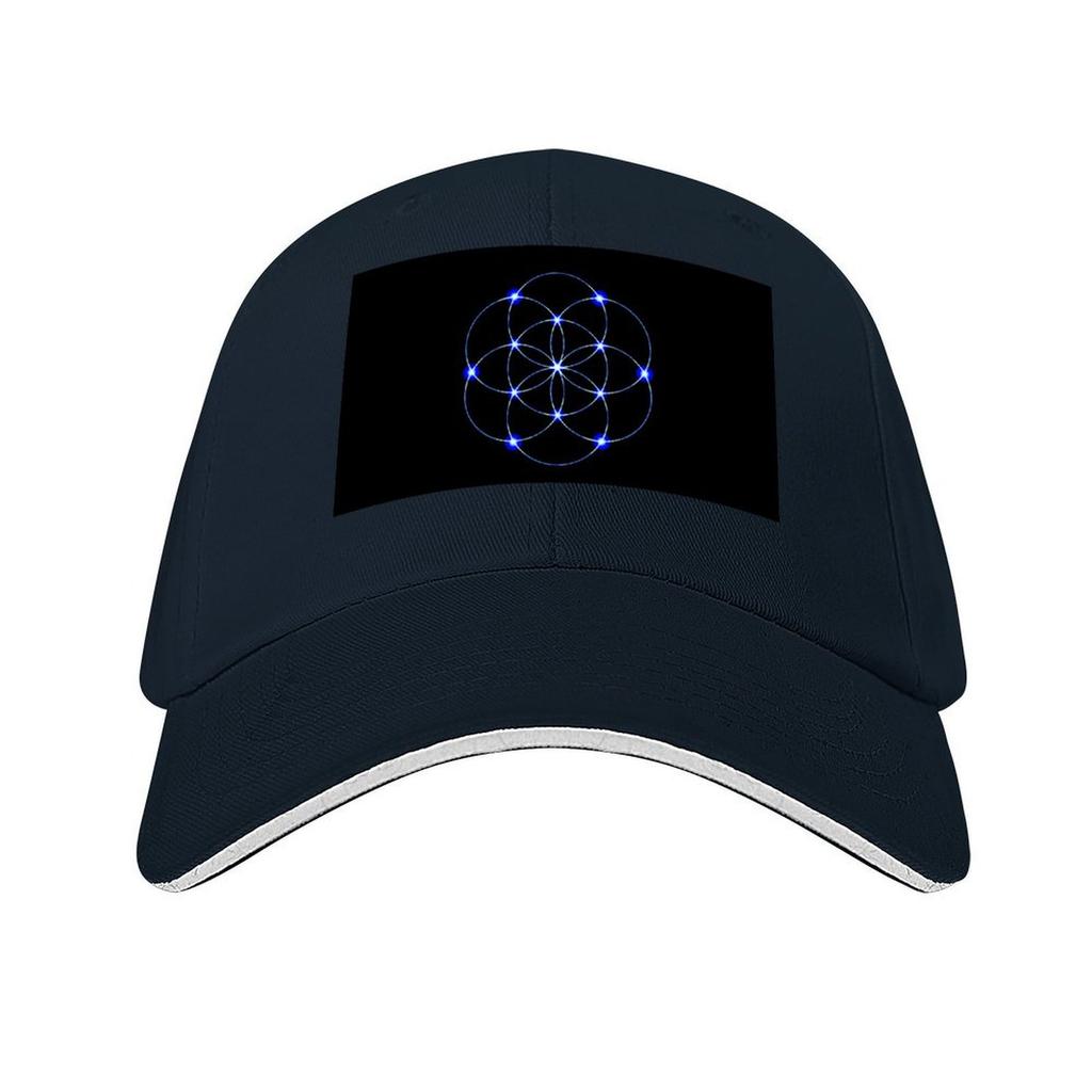 Sacred Geometry Blue Flower Of Life Baseball Cap Designer Hat Hat Unisex For The Sun Sunhat Hats For Women Unisexs