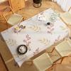 Leaf Polyester 2D Flat Printed Table Cover Room Decor Picnic Blanket Camping Party Supplies Table Covers For Dining Table Xmas