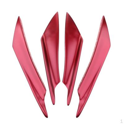 4 Pcs Car Front Spoiler Lip Splitter Plastic Durable Universal for Truck SUV