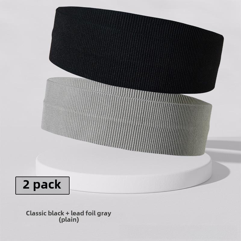 Diadema bordada unisex que absorbe el sudor para deportes, running, fitness y yoga.