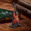 7cm 13cm 17cm Mini Geigenfigur Modell mit Ständer Miniatur Geige Sammlerstück Holz Ausstellungsstück Schreibtisch Ornament für Wohnzimmer