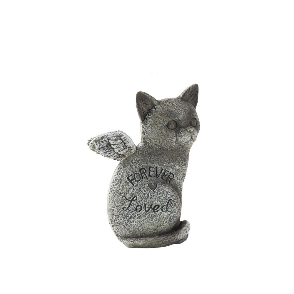 Resin Pet Memorial Statue Stone Finish Pet Memorial Tombstone  Living Room