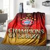 Fc Bayern München Print Flannel Blanket High Quality Warm Comfortable Cover for All Seasons Perfect for Gifts Home Decor