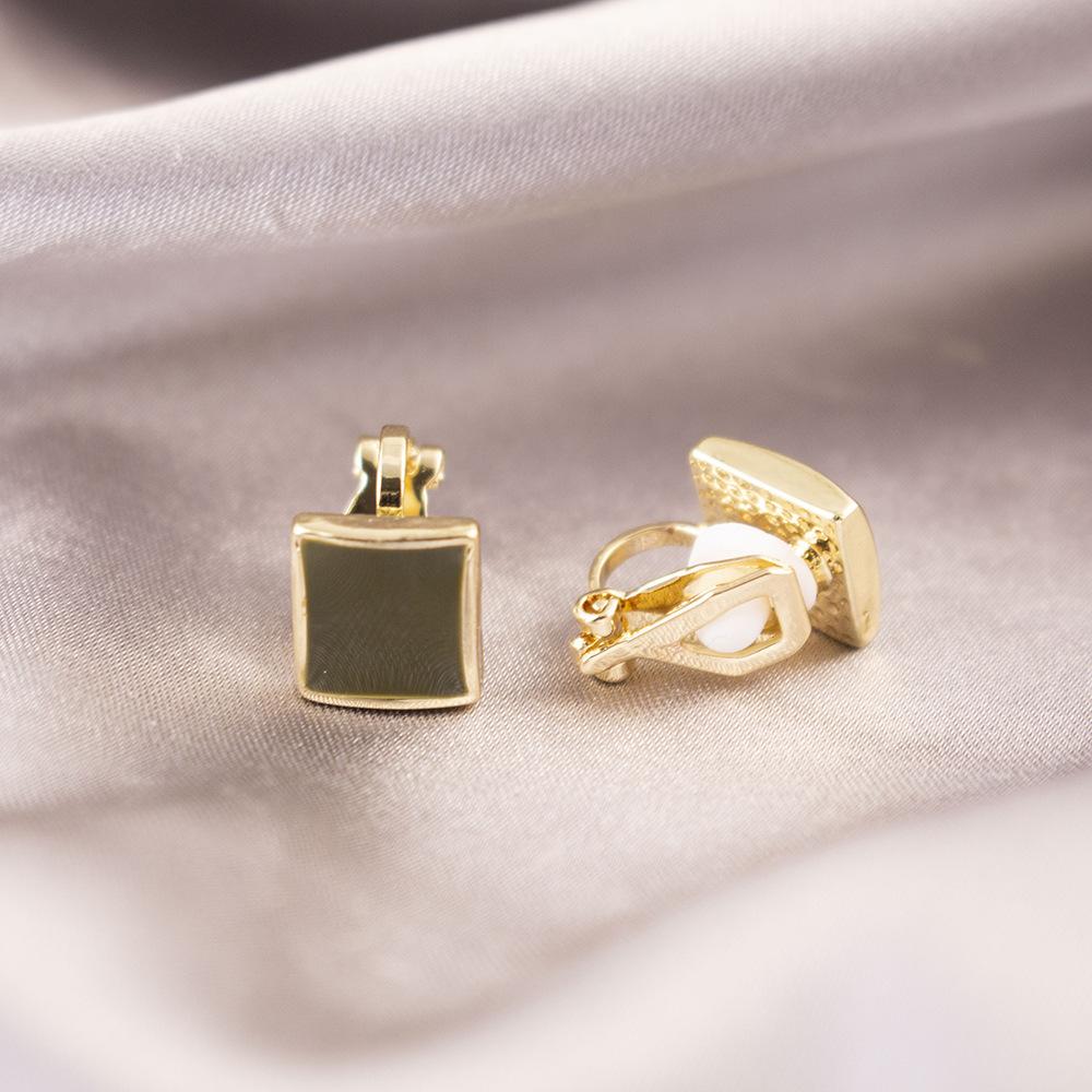 Versatile Light Luxury Ear Clips Without Pierced Ears Daily High-end Triangular Ear Clips Versatile Women's Earrings