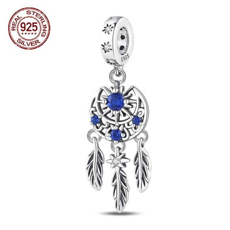 Original Fit 3MM Bracelet S925 Silver Dreamcatcher Series Dream Pendant Charms DIY For Women Jewelry Birthday Gift
