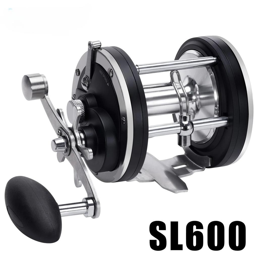 New Saltwater Fishing Reels 7+1bb Casting Sea Fishing Reel Gear Ratio 4.4:1 Spinning Reel 20-30KG Grag Trolling Reel Round Baitcasting Reel Lure Reel