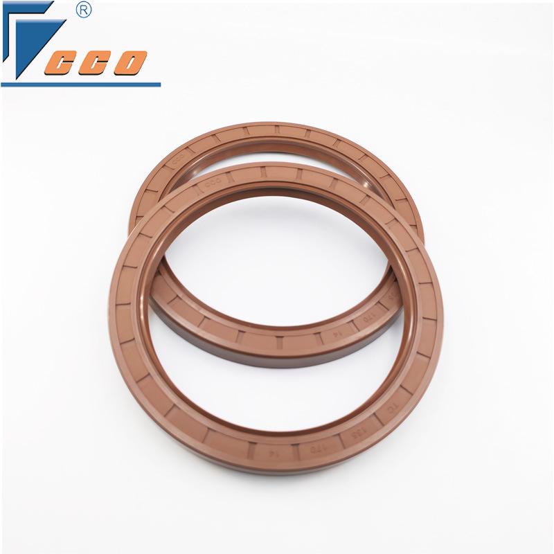 High-Temperature Resistant FKM Double-Lip Skeleton Oil Seal, Fluororubber, All Sizes, Inner Diameter 5-100mm