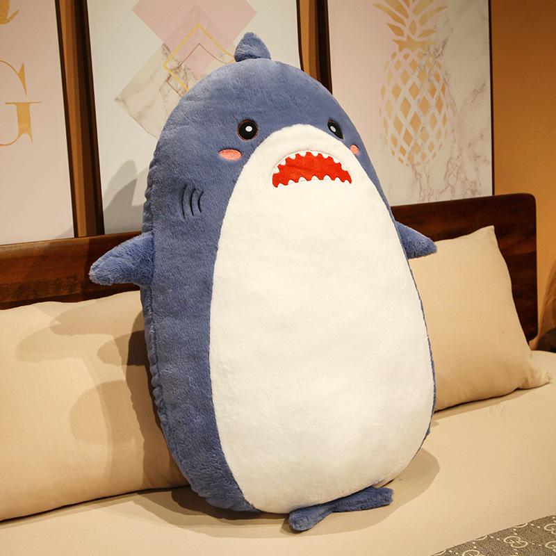 Cute Cute Shark Husky Pillow Plush Toy Dinosaur Doll Home Sofa Pillow Cushion Doll