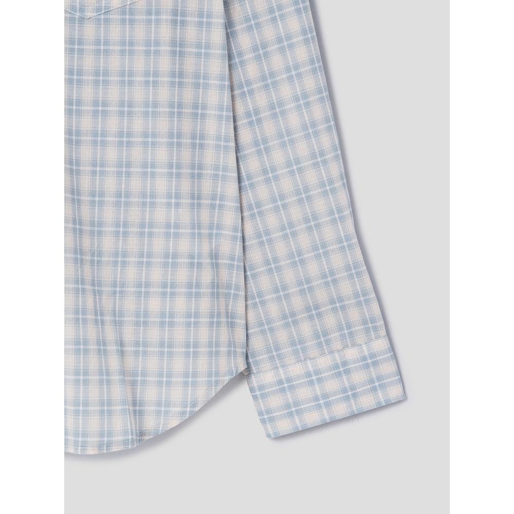 8seconds Project(Ww6) Soft Check Shirt Sky Blue (454864Hqbq)