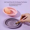 Silikon Makeup Brush Cleaner Foldepulver Puff rengjøringsbolle Øyenskyggebørster Vask myk matte Skjønnhetsverktøy Skrubbeboks